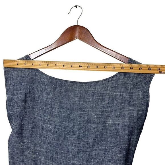 Ozma Chambray Matador Jumpsuit Blue Organic Cotton Blend Women’s Size XS - Picture 11 of 15